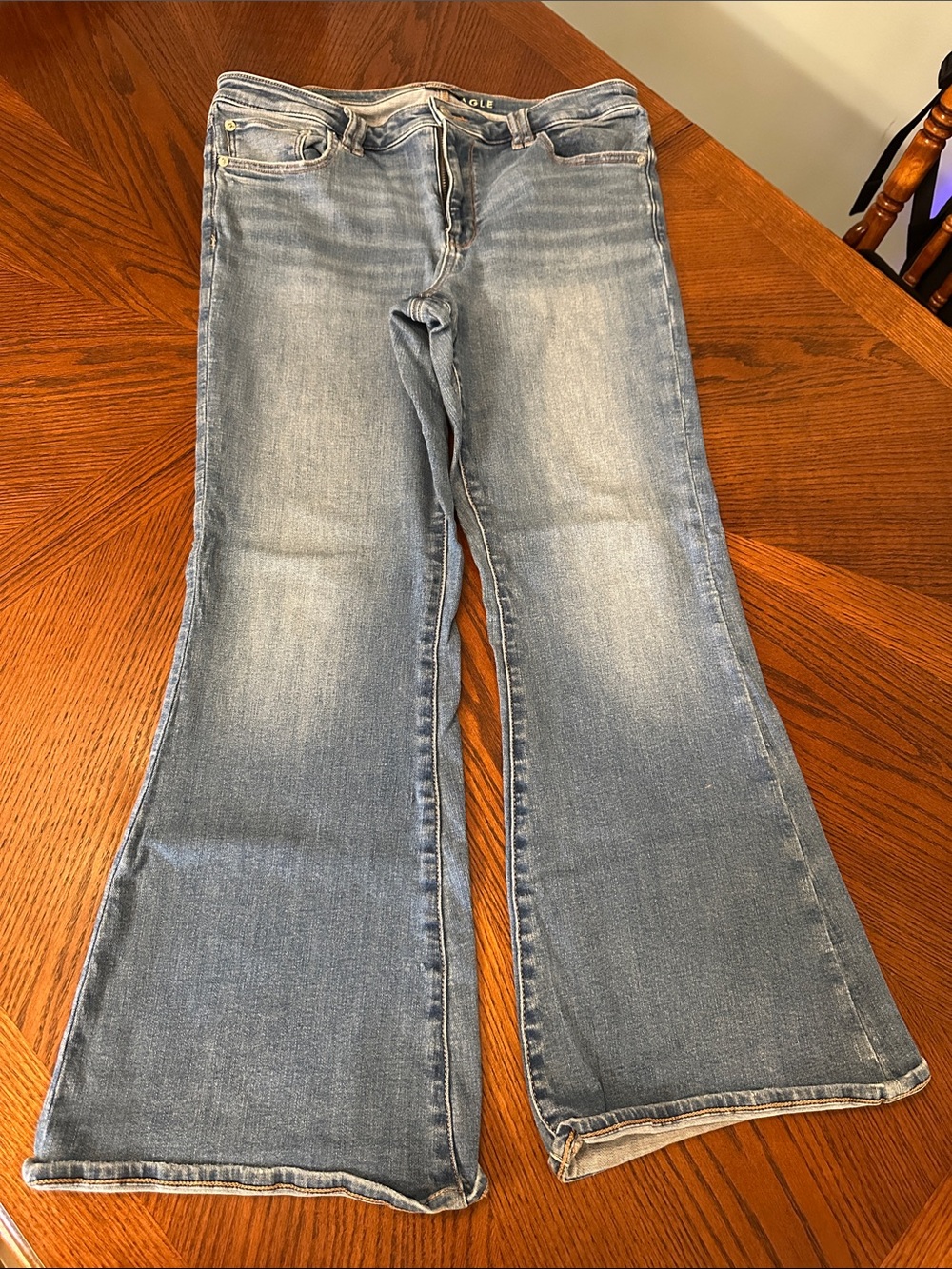 American Eagle Outfitters Light Blue Flare Jeans